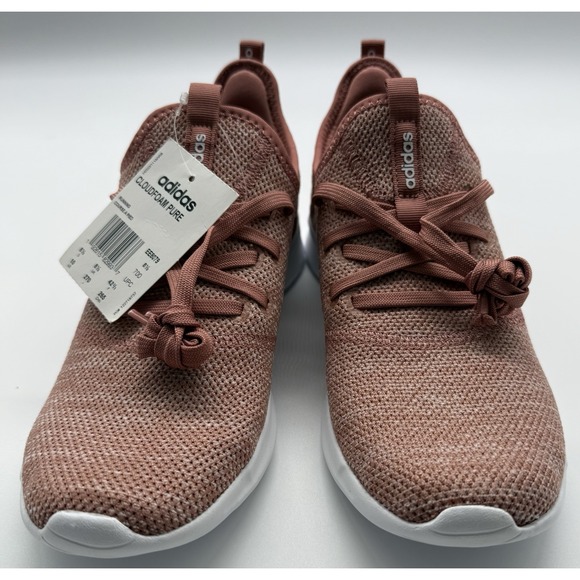 ADIDAS womens 10 Pink dusty rose cloudfoam running shoes sneakers - Picture 3 of 9